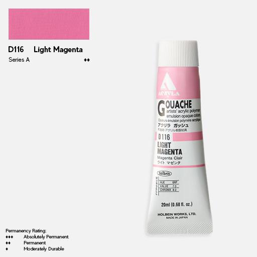 HOLBEIN Acrylic Gouache 20ml Light Magenta