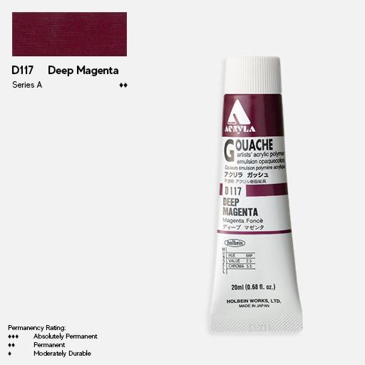 HOLBEIN Acrylic Gouache 20ml Deep Magenta