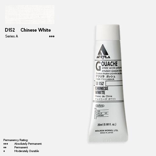 HOLBEIN Acrylic Gouache 20ml Chinese White