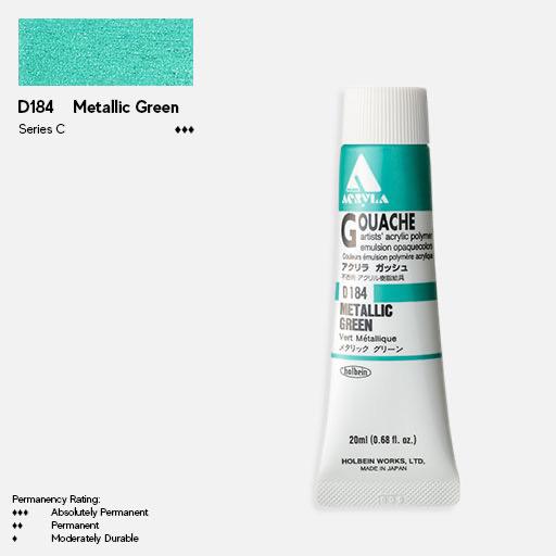 HOLBEIN Acrylic Gouache 20ml Metallic Green