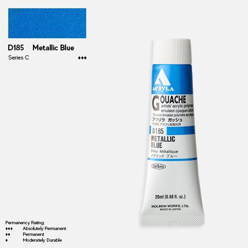 HOLBEIN Acrylic Gouache 20ml Metallic Blue