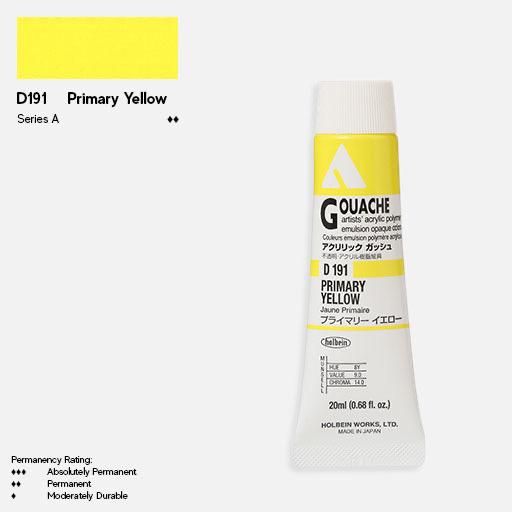 HOLBEIN Acrylic Gouache 20ml Primary Yellow