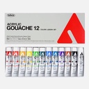 HOLBEIN Acrylic Gouache 20ml Lesson Set x 12