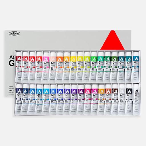 HOLBEIN Acrylic Gouache 20ml Set x 36