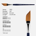 ESCODA Chronos Mix Synthetic Toray Dagger Striper Brush 1/4"