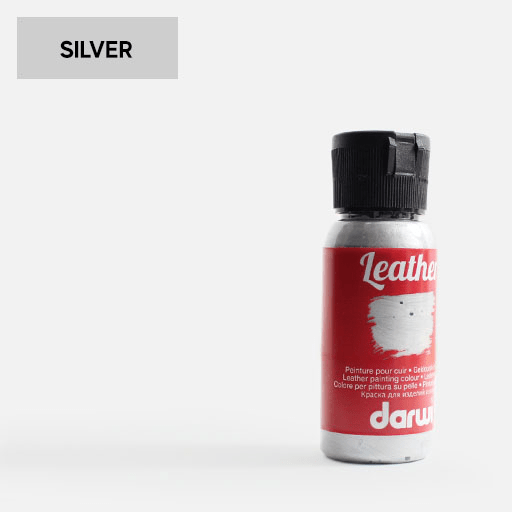 DARWI Leather Paint 50ml Silver