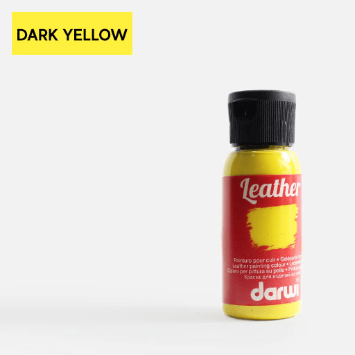 DARWI Leather Paint 50ml Dark Yellow
