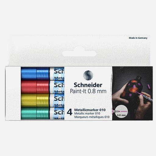 SCHNEIDER Paint-It Metallic Marker 0.8mm Set 2 x 4