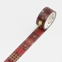 BGM Foil Washi Tape 15mm Red Hono