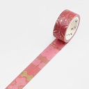 BGM Foil Washi Tape 15mm Flower Door