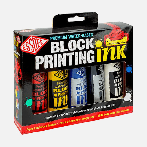 ESSDEE Block Printing Ink 100ml Primary Set x 5