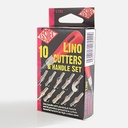 ESSDEE Lino Cutters & Handle Set (10 Blades Included)