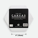 OVJ Cotton Canvas Board 280gsm Hexagon 10cm x 10