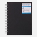 CLAIREFONTAINE Goldline White Sketch Paper Hardcover Spiral Book 250gsm 7” x 10” x 40