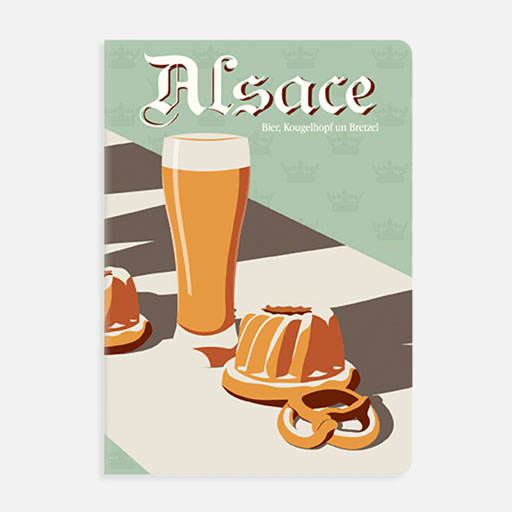 CLAIREFONTAINE France Alsace Lined Notebook 90gsm A5 x 48