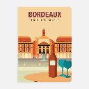 CLAIREFONTAINE France Bordeaux Lined Notebook 90gsm A5 x 48