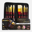 MEEDEN Premium Artist Oil Painting Brush Set x 10