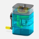 DELI Rotary Pencil Sharpener Transparent Blue