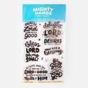 MIGHTY HANDS Clear Stamp 4” x 6” Bless The Lord