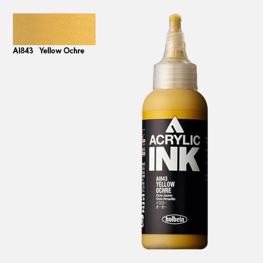 HOLBEIN Artist Acrylic Ink 100ml Yellow Ochre
