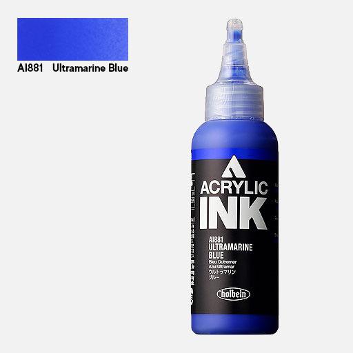 HOLBEIN Artist Acrylic Ink 100ml Ultramarine Blue