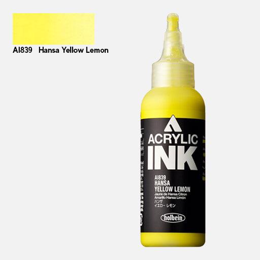 HOLBEIN Artist Acrylic Ink 100ml Hansa Yellow Lemon