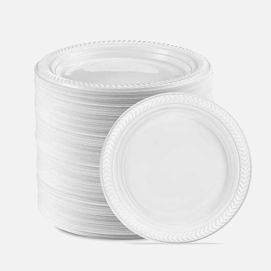 OVJ Round Plastic Plate 7” x 50