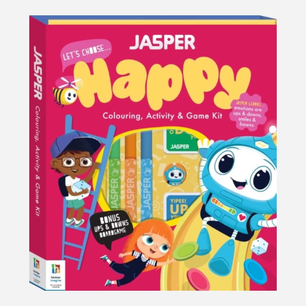 HINKLER Jasper Let’s Choose Happy - Coloring, Activity & Game Kit