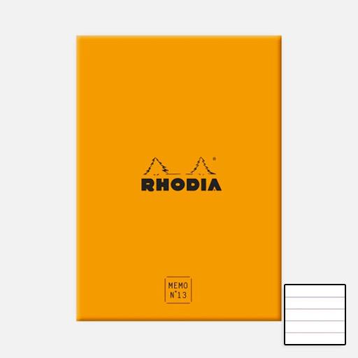 RHODIA Memo Pad Box 80gsm Lined 115mm x 160mm x 240