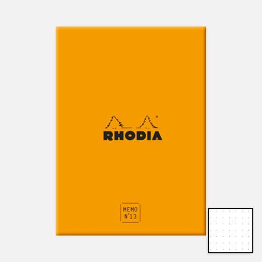 RHODIA Memo Dot Pad Box 80gsm 115mm x 160mm x 240