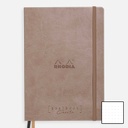RHODIA Creation Black Paper Dot Goal Book 120gsm A5 x 80 Taupe