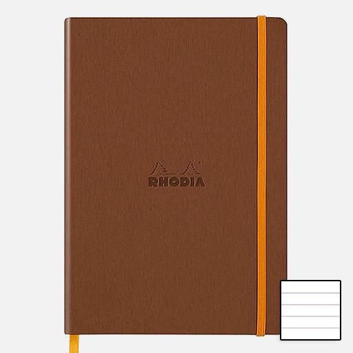 RHODIA Softcover Notebook 90gsm Lined A5 x 80 Copper