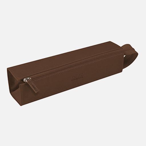 RHODIA Hard Leather Pen Case Bronze
