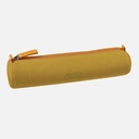 RHODIA Leather Round Pen Case Gold