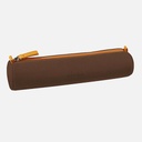 RHODIA Leather Round Pen Case Bronze