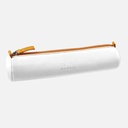 RHODIA Leather Round Pen Case White
