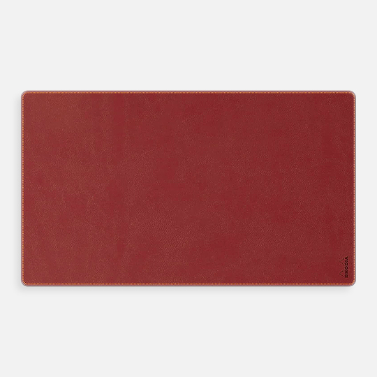RHODIA Soft Leather Desk Pad 35cm x 60cm Nacarat