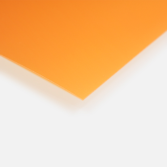 CLAIREFONTAINE Polypropylene Plastic Sheet 50cm x 70cm Light Orange