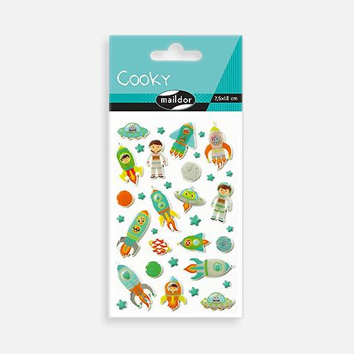 MAILDOR Cooky Space 3D Sticker x 35