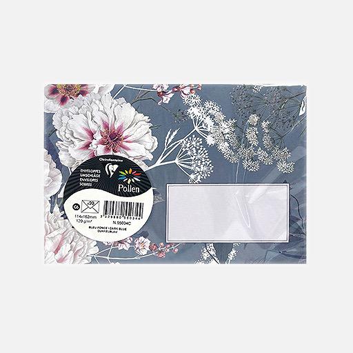 CLAIREFONTAINE Pollen Botanic Garden 120gsm C6 x 20 Dark Blue