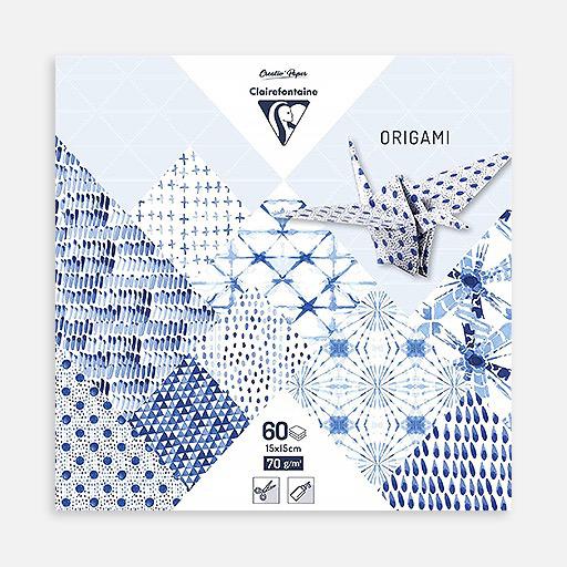 CLAIREFONTAINE Origami Paper Shibori 70gsm 15cm x 15cm x 60