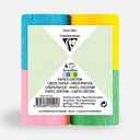 CLAIREFONTAINE Fireproofed Crepe Paper Roll 32gsm 5cm x 10m Spring Set x 4