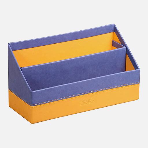 RHODIA Leather Letter Holder Sapphire Blue