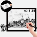 OVJ Studio USB-Powered LED Light Pad A3 (3-Pin Plug Sold Separately)