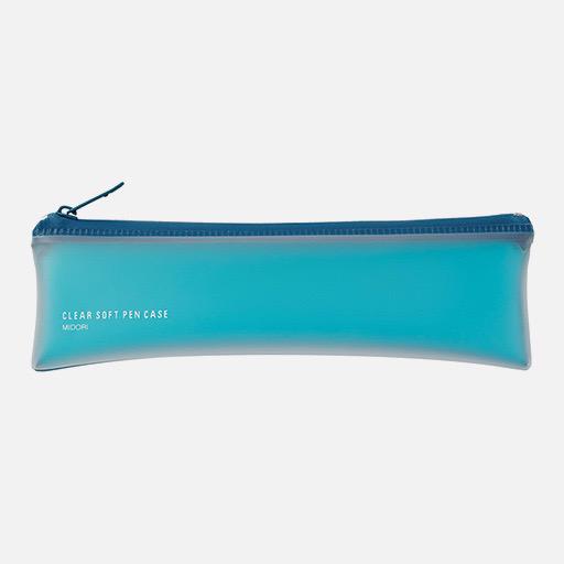 MIDORI Clear Soft Pen Case Blue