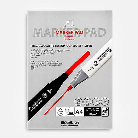 SHINHAN Bleedproof Marker Paper Pad 120gsm A4 x 50