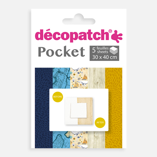DECOPATCH Decoupage Paper 30cm x 40cm x 5 Collection 15