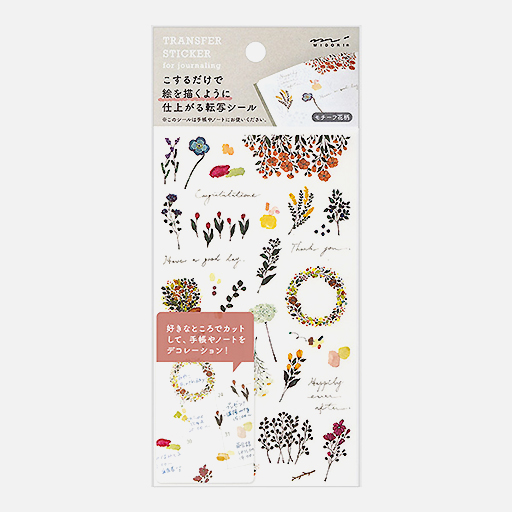 MIDORI Transfer Sticker Motifs Flower