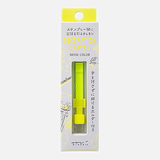 MIDORI Decoration Crayon Refill Yellow