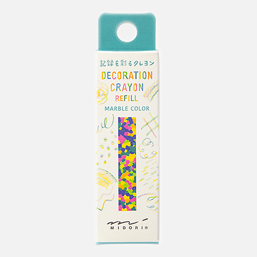 MIDORI Decoration Crayon Refill Rainbow